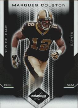 2007 Leaf Limited #65 Marques Colston Front