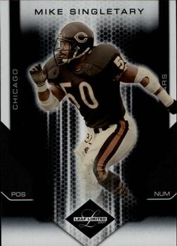 2007 Leaf Limited #168 Mike Singletary Front