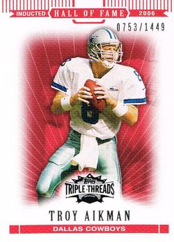 2007 Topps Triple Threads #81 Troy Aikman Front