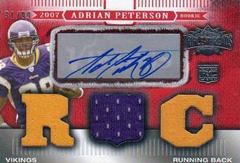 2007 Topps Triple Threads #123 Adrian Peterson Front