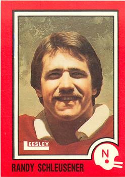 1989 Leesley Nebraska Cornhuskers 100 #12 Randy Schleusener Front