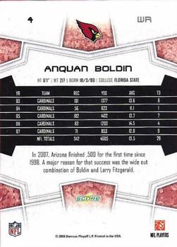 2008 Score #4 Anquan Boldin Back