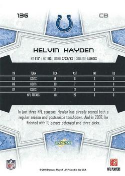 2008 Score #136 Kelvin Hayden Back