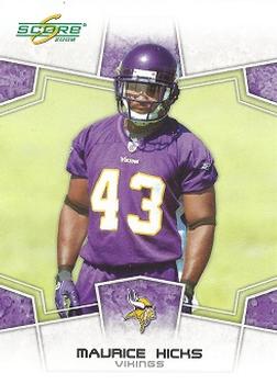 2008 Score #170 Maurice Hicks Front