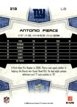 2008 Score #213 Antonio Pierce Back