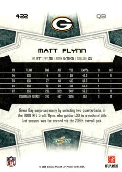 2008 Score #422 Matt Flynn Back