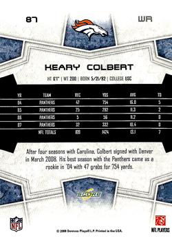 2008 Score #87 Keary Colbert Back