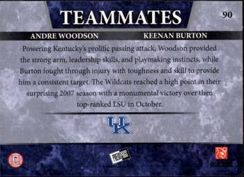 2008 Press Pass #90 Andre Woodson / Keenan Burton Back
