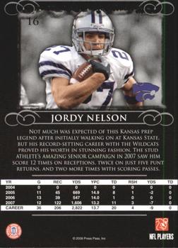 2008 Press Pass Legends #16 Jordy Nelson Back