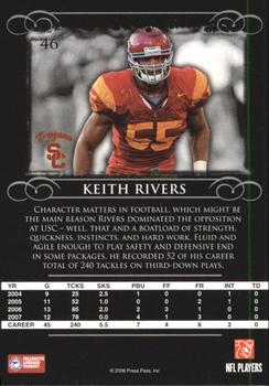 2008 Press Pass Legends #46 Keith Rivers Back