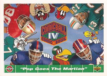 1992 Upper Deck Comic Ball IV #1 Pop Goes The Martian Front