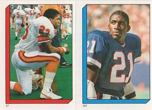 1986 Topps Stickers #17 / 167 Jeremiah Castille / Don Wilson Front