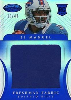 2013 Panini Certified - Mirror Blue Materials #309 EJ Manuel Front