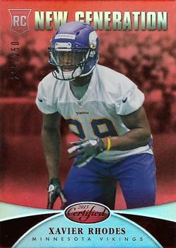 2013 Panini Certified - Mirror Red #298 Xavier Rhodes Front