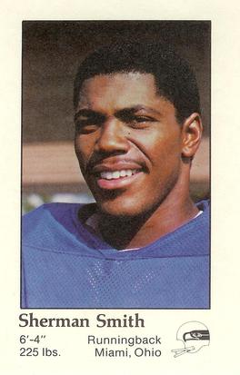 1979 Seattle Seahawks Police #NNO Sherman Smith Front
