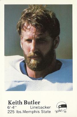 1982 Seattle Seahawks Police #16 Keith Butler Front