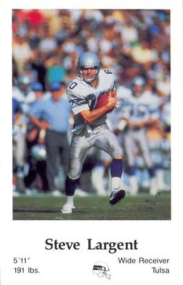 1986 Seattle Seahawks Police #NNO Steve Largent Front