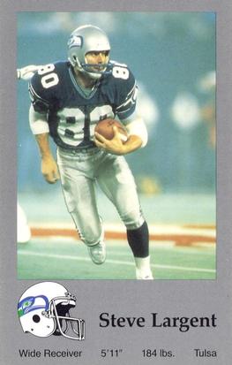 1988 Seattle Seahawks Police #NNO Steve Largent Front