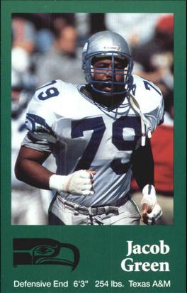 1990 Seattle Seahawks Police #NNO Jacob Green Front