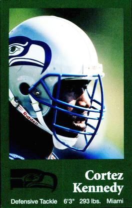 1990 Seattle Seahawks Police #NNO Cortez Kennedy Front