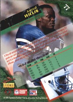 1995 Signature Rookies  #77 Jamal Willis Back