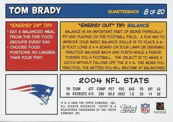 2005 Topps Youth Football #8 Tom Brady Back