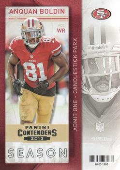 2013 Panini Contenders #2 Anquan Boldin Front