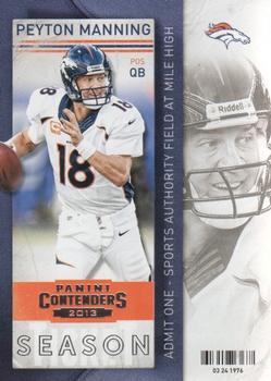 2013 Panini Contenders #14 Peyton Manning Front