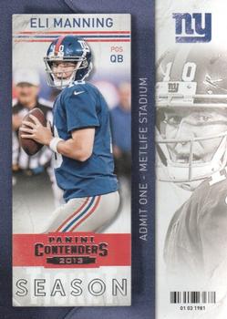 2013 Panini Contenders #49 Eli Manning Front