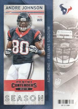 2013 Panini Contenders #93 Andre Johnson Front