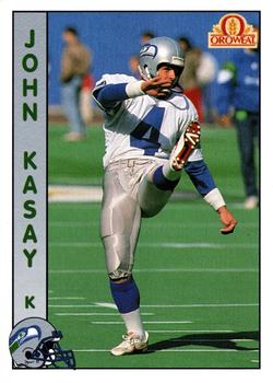 1992 Pacific Oroweat Seattle Seahawks #36 John Kasay Front