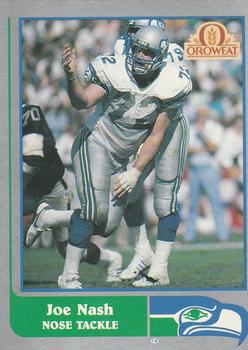 1989 Pacific Oroweat Seattle Seahawks #16 Joe Nash Front