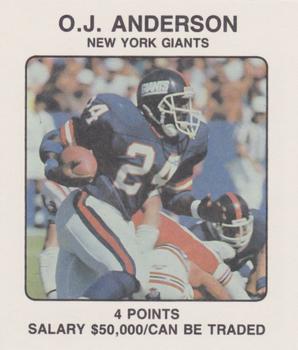 1989 Franchise Game #NNO Ottis Anderson Front