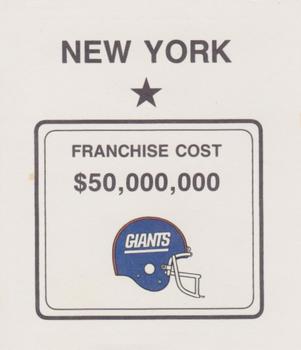 1989 Franchise Game #NNO New York Giants Front