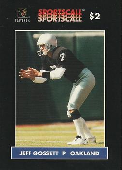 1996 Sportscall Phone Cards #155 Jeff Gossett Front