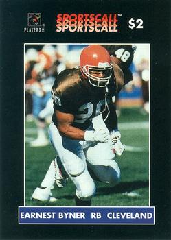1996 Sportscall Phone Cards #357 Earnest Byner Front