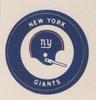 1970 Chiquita Team Logo Stickers #NNO New York Giants Front