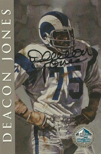 1998 Ron Mix HOF Autographs - Platinum #NNO Deacon Jones Front