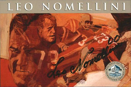 1998 Ron Mix HOF Autographs - Platinum #NNO Leo Nomellini Front
