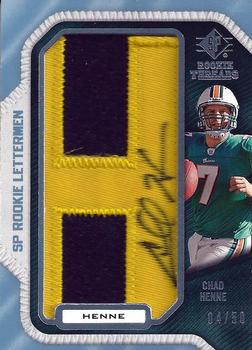 2008 SP Rookie Threads #CH38 Chad Henne Front