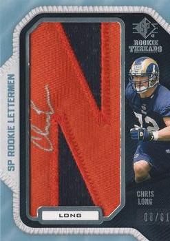 2008 SP Rookie Threads #CL45 Chris Long Front