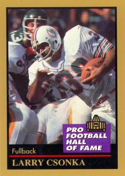 1991 Enor Pro Football HOF #31 Larry Csonka Front