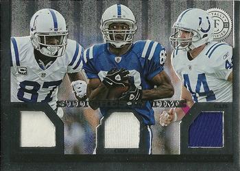 2013 Panini Totally Certified - Stitches in Time #47 Reggie Wayne / Marvin Harrison / Dallas Clark Front