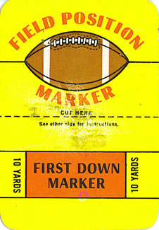 1971 Topps - Game Inserts #NNO Field Marker Front