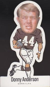 1972 NFLPA Vinyl Stickers #NNO Donny Anderson Front