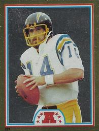 1982 Topps Stickers #221 Dan Fouts Front