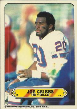 1983 Topps - Stickers #9 Joe Cribbs Front