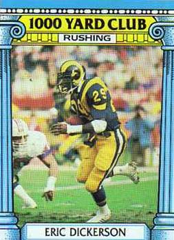 1987 Topps - 1000 Yard Club #1 Eric Dickerson Front