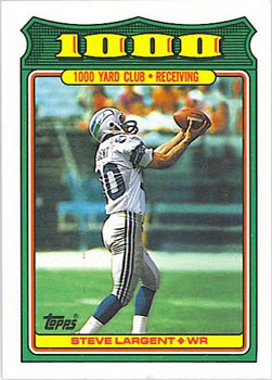 1988 Topps - 1000 Yard Club #14 Steve Largent Front