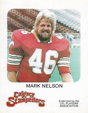 1981 Red Rooster Calgary Stampeders #NNO Mark Nelson Front